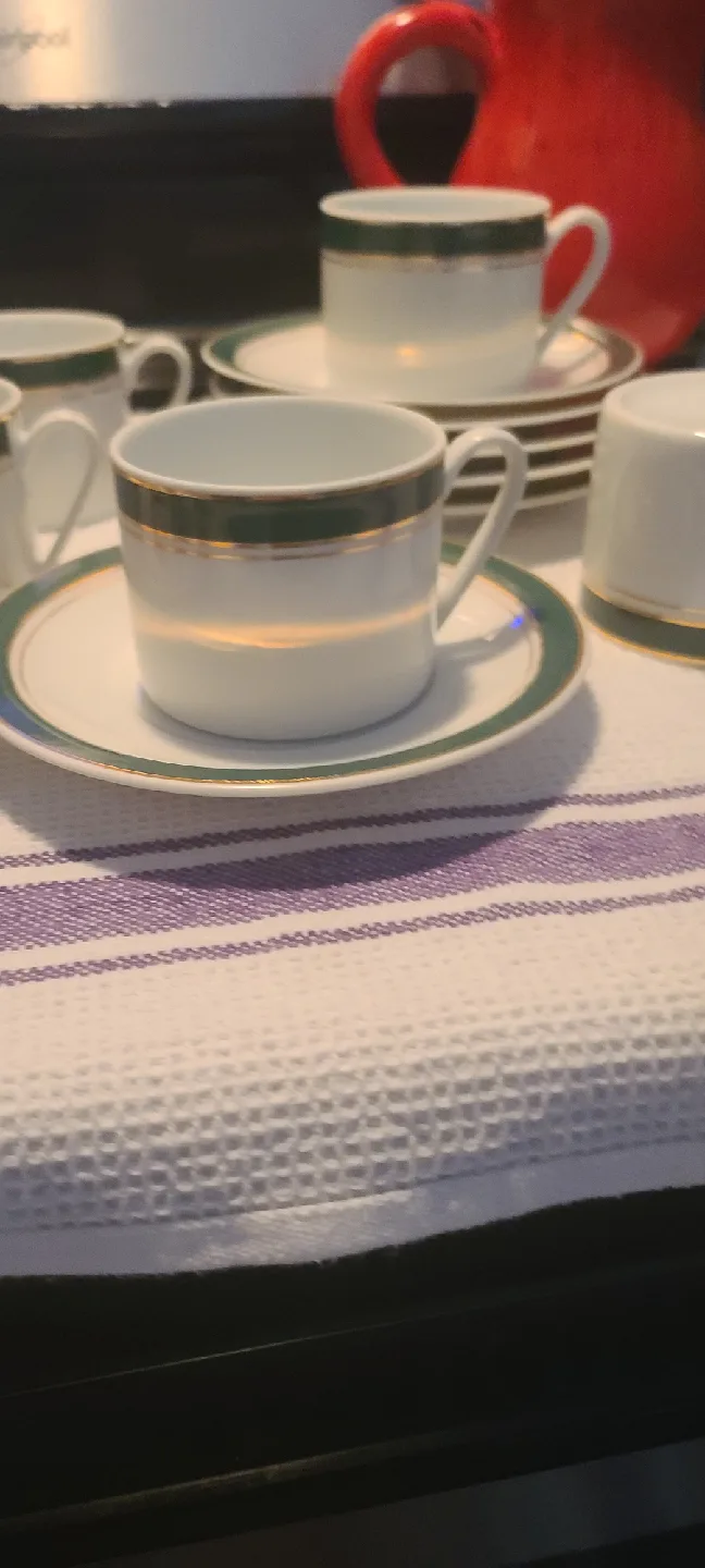 Crown Porcelain Prestige Cup and Saucer Set image indicator(6)
