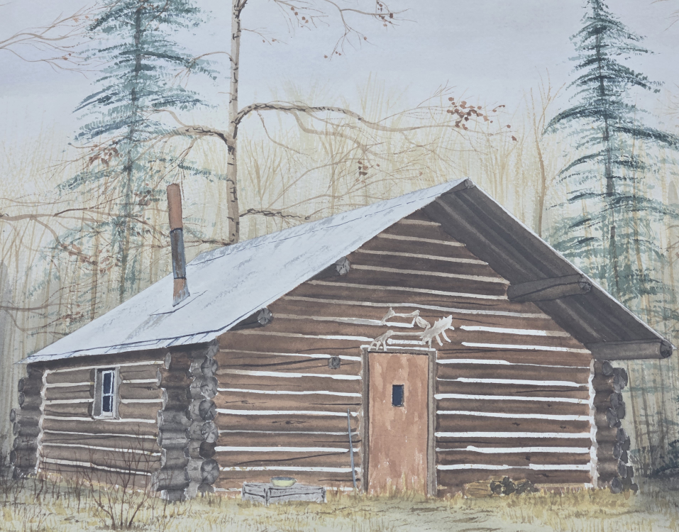 Original Watercolour Painting~Cabin in the Woods - photo 4