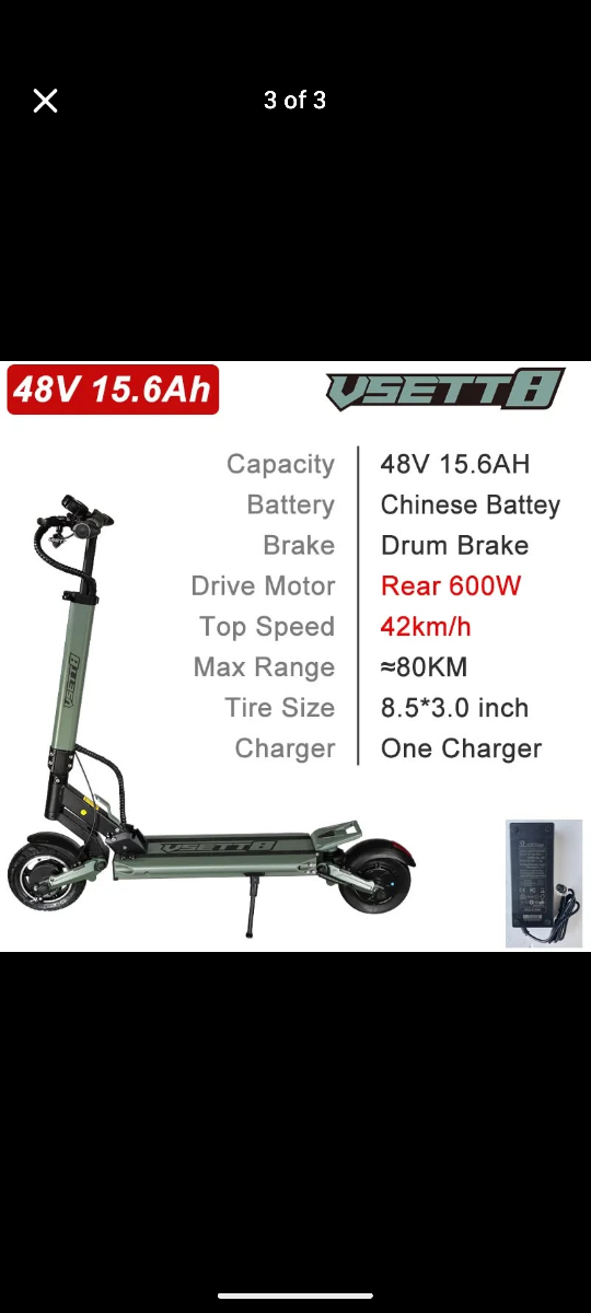 Vsett 8 - 48V 15.6Ah - photo 3