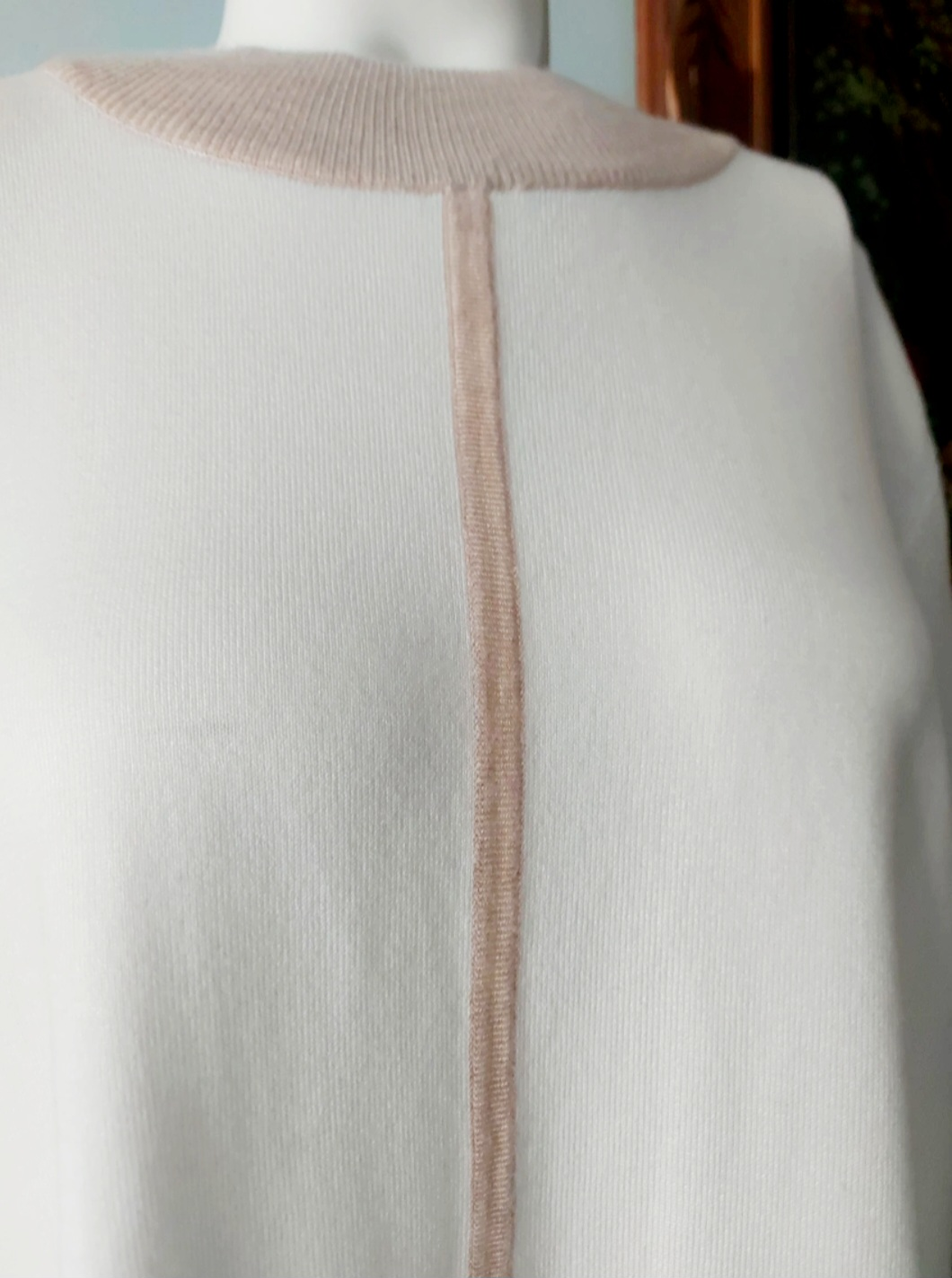 Eileen Fisher White/Beige Sweater - Size L - photo 2