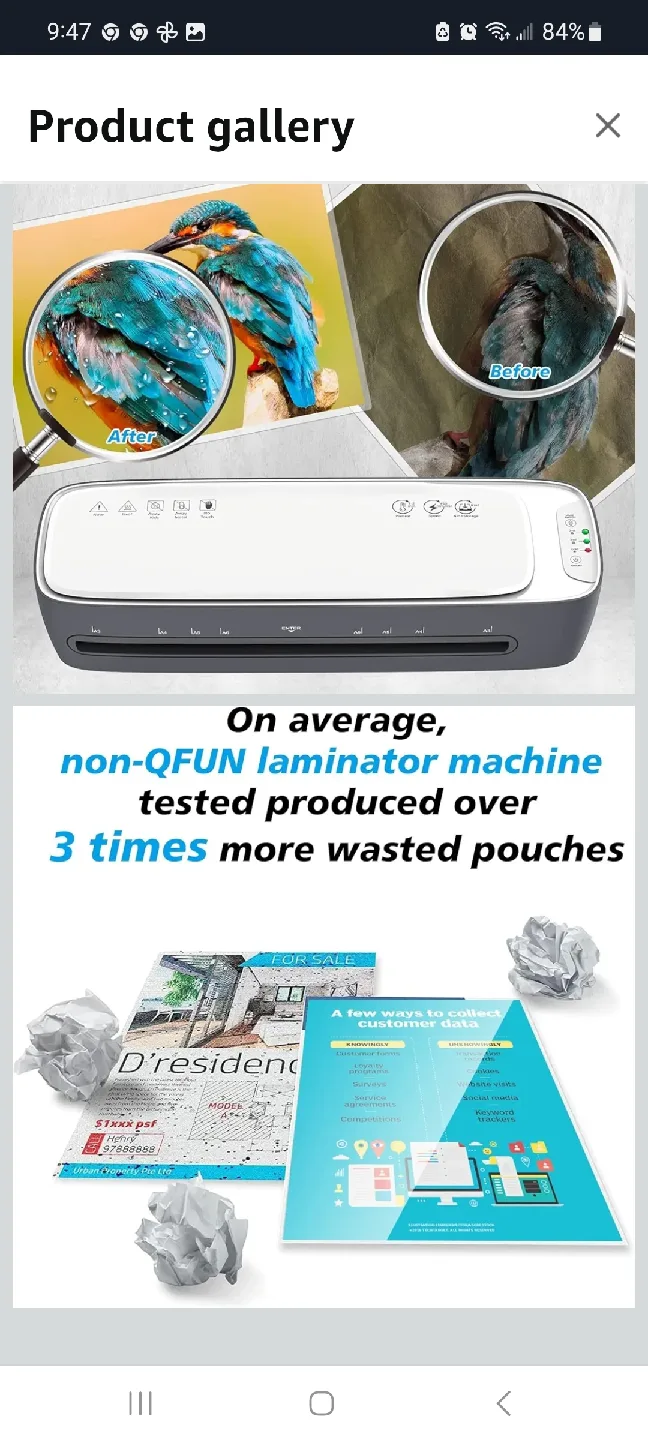 Qfun 13-Inch Laminator Machine - White brand new image indicator(5)
