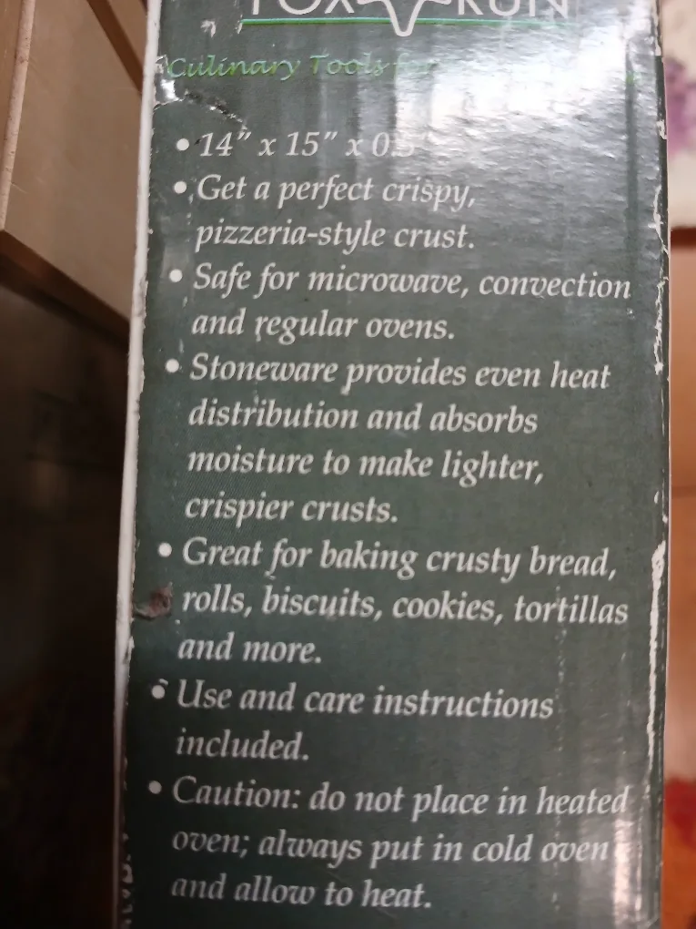 Fox Run Baking Stone 14" x 15" image indicator(3)