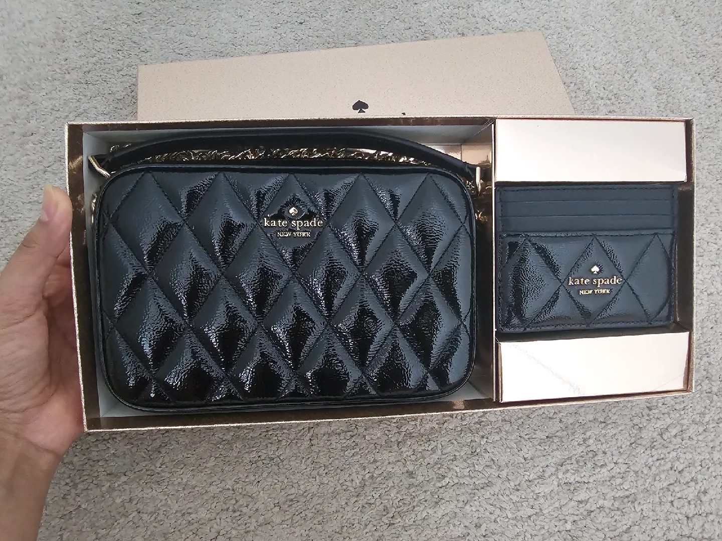 BNIB Kate Spade bag with Card holder set image indicator(2)