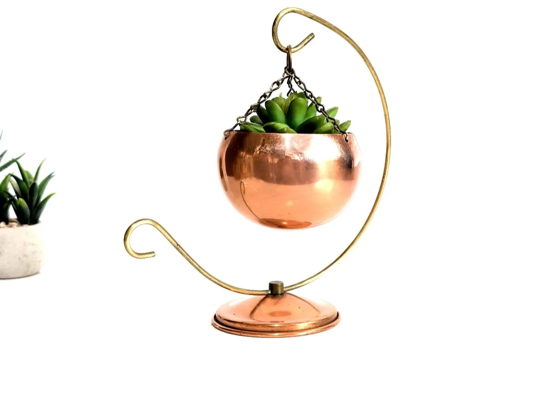 Coppercraft Guild Rolly Polly Hanging Planter Pot image indicator(3)