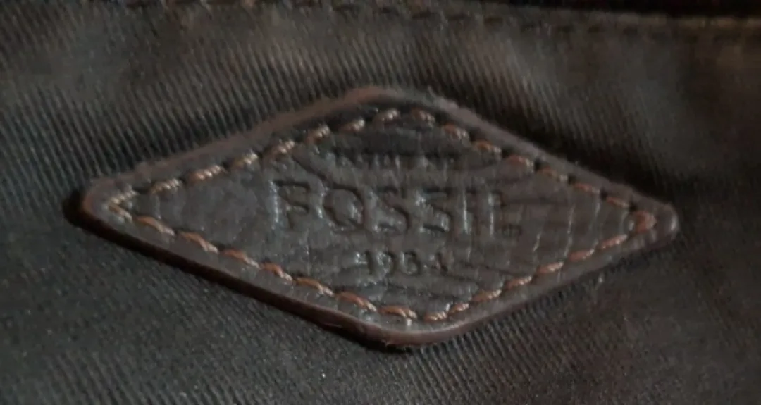 Fossil Black Leather Tote Bag image indicator(2)
