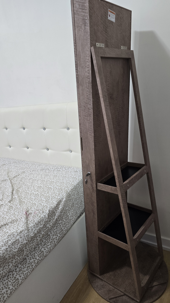 Rotating Jewelry Armoire with Mirror - photo 2