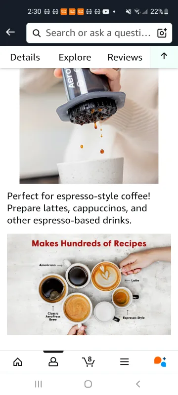 AeroPress Original Coffee Press - Brew Like a Pro! image indicator(4)