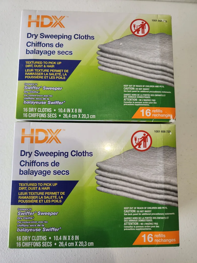 HDX Dry Sweeping Cloths - 16 Refills thumbnail