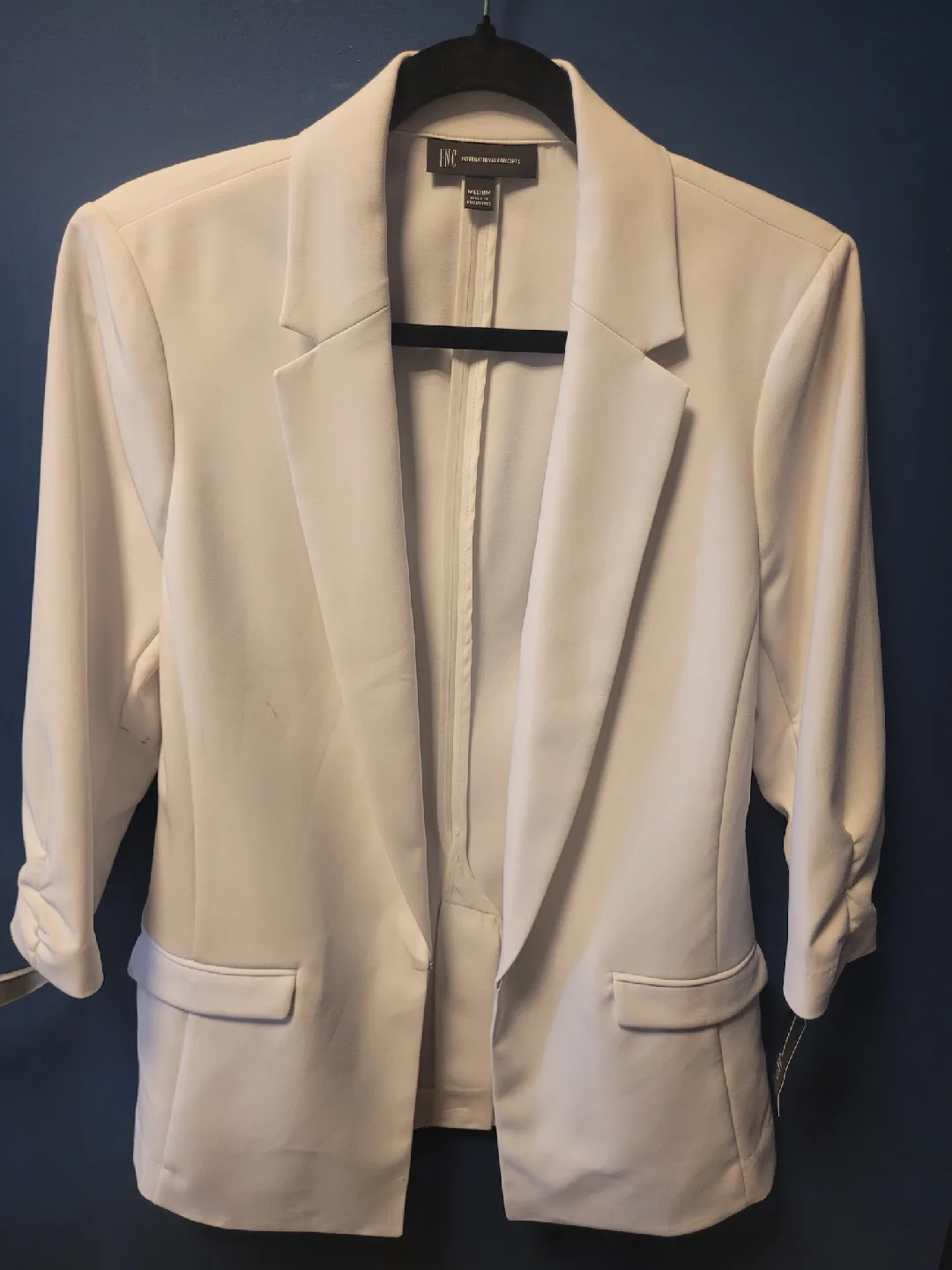 Women's INC International Concepts White Blazer - NEW!!! thumbnail