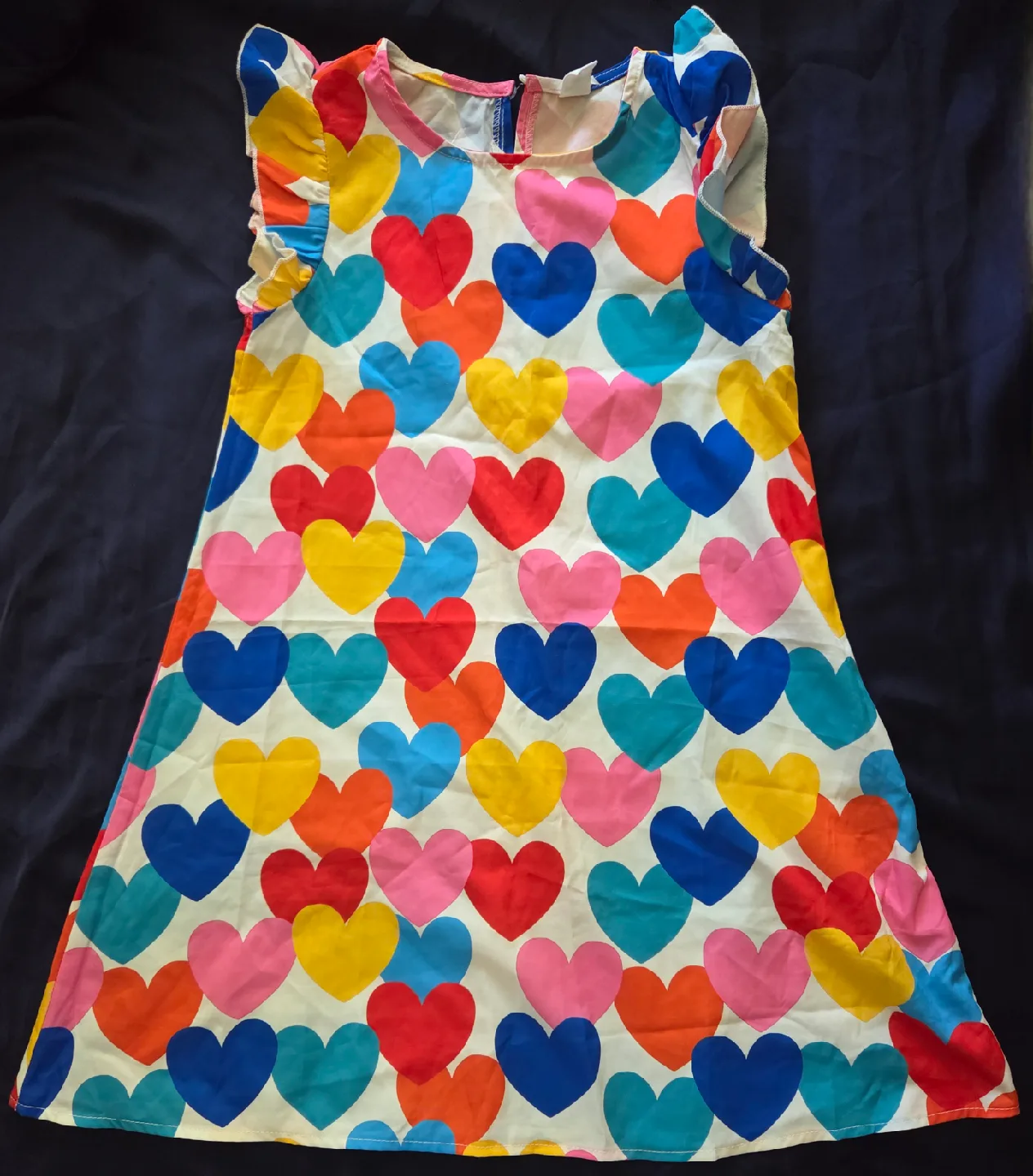 Girls' Heart Print Dress thumbnail