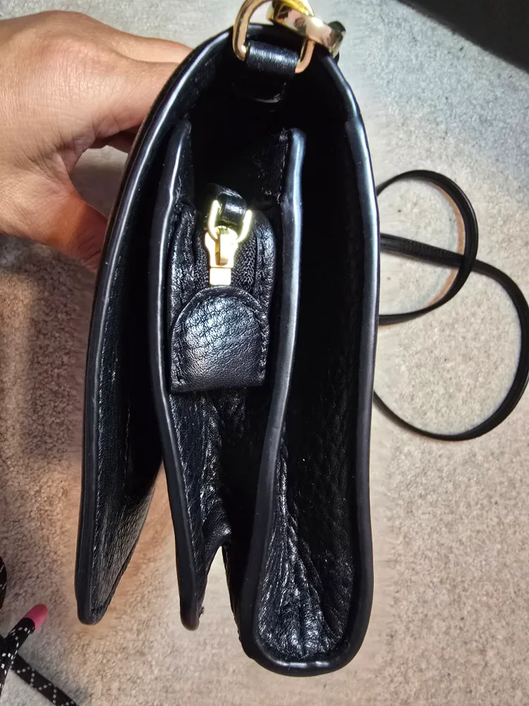 Tory Burch Black Leather Crossbody Bag image indicator(7)