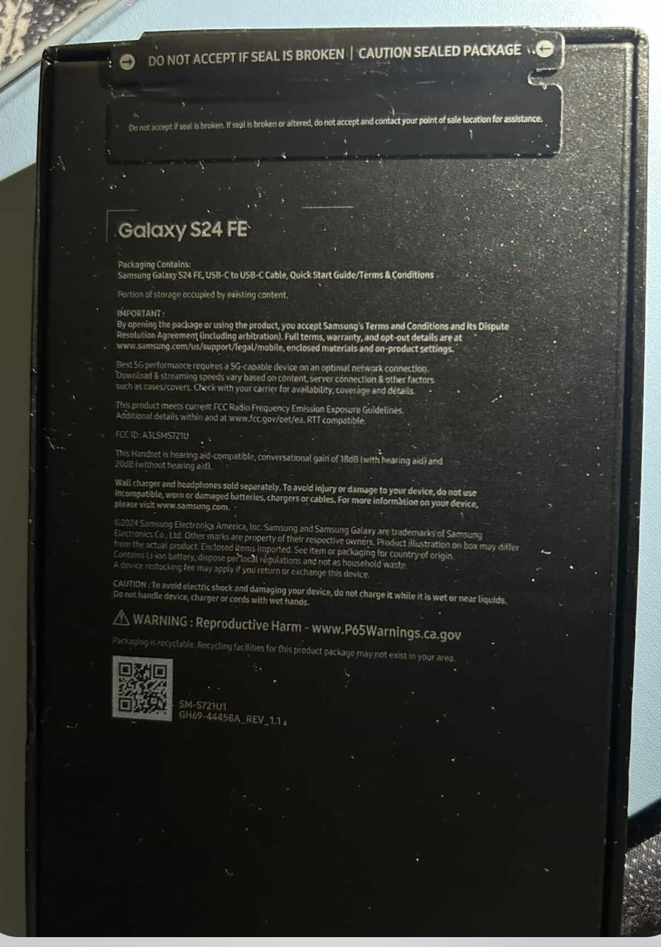 Samsung Galaxy S24 FE - Gray (Unlocked, Brand New, Sealed Box) - photo 2