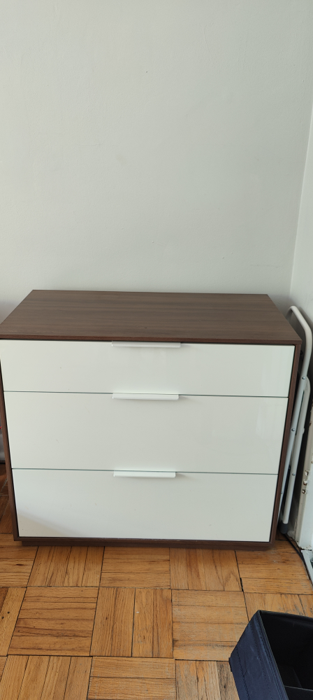 3-Drawer Dresser - White & Wood