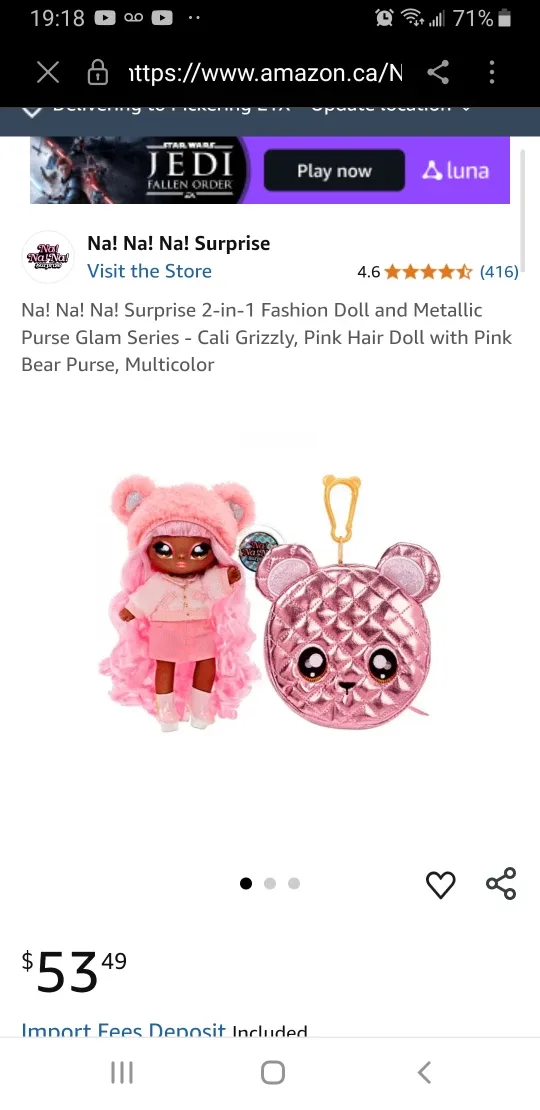 Na Na Na Surprise Glam Series Doll with accessories image indicator(2)