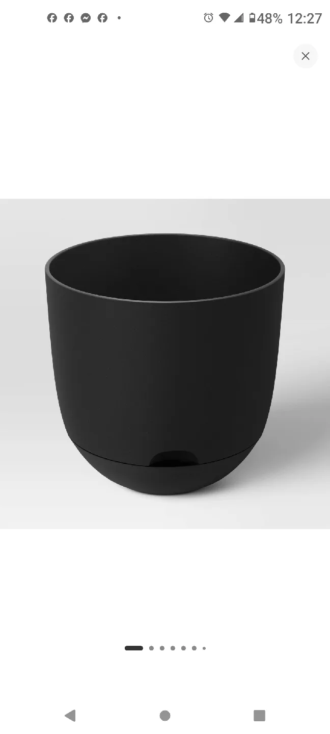 12" Black Planter with 12" Plant Caddy and Terracotta Spikes 🥕 image indicator(9)