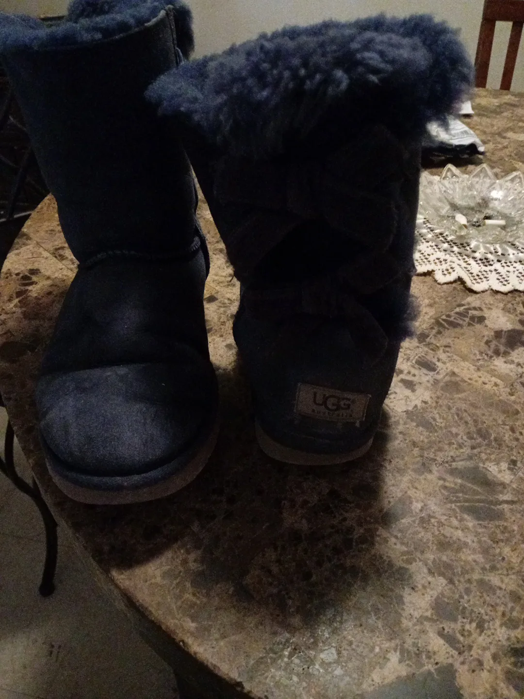 UGG Australia Navy Blue Boots Size 8 thumbnail