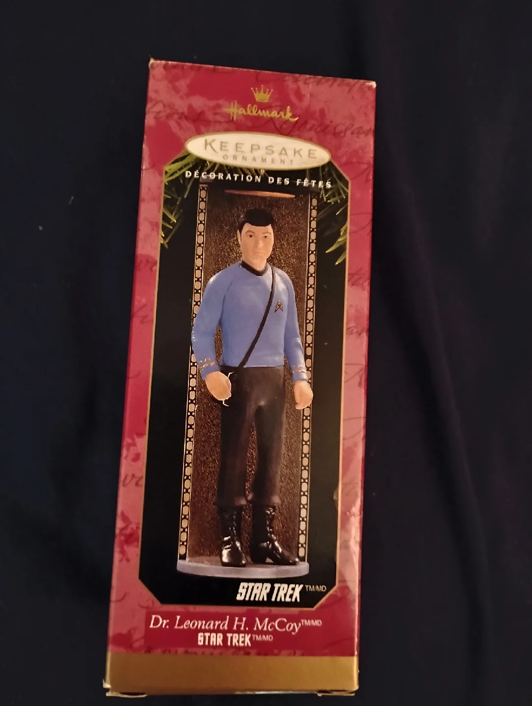 VINTAGE!! 1997 STAR TREK CHRISTMAS ORNAMENT: DR LEONARD MCCOY thumbnail
