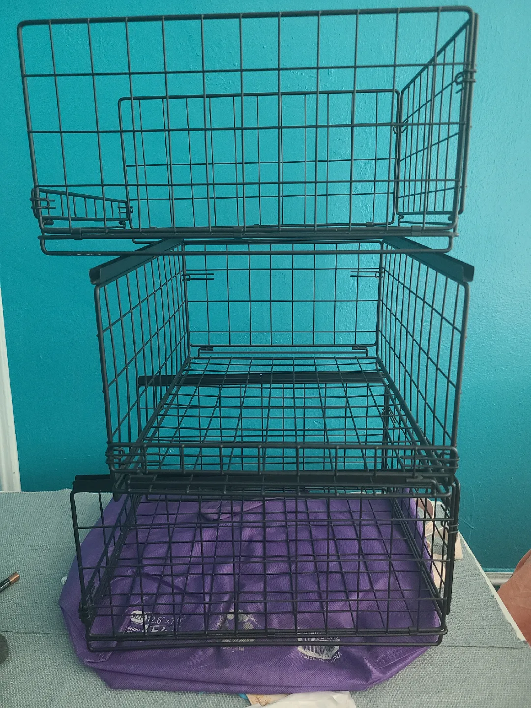 Black Wire Storage Baskets - Set of 3 image indicator(4)