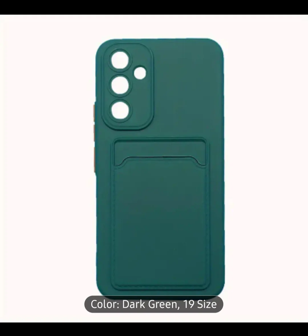 Dark Green Phone Case with Card Holder, 19 Size image indicator(2)