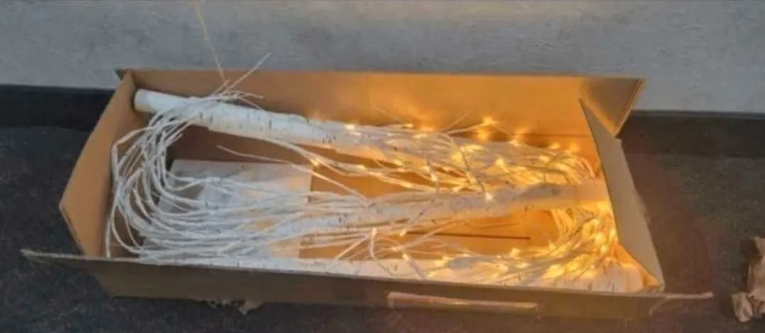 8Ft Lighted Birch Tree image indicator(7)