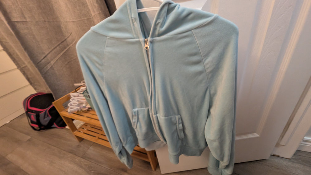 Juicy Couture Velour Zip Hoodie - Size L
