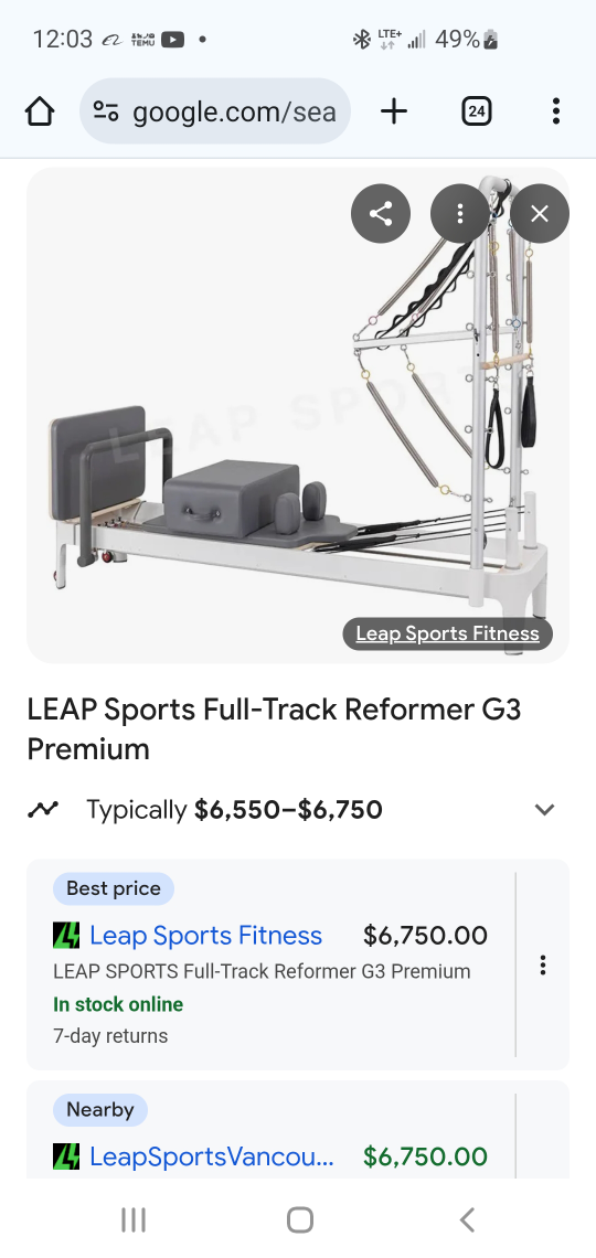 LEAP Sports Full-Track Reformer G3 Premium
