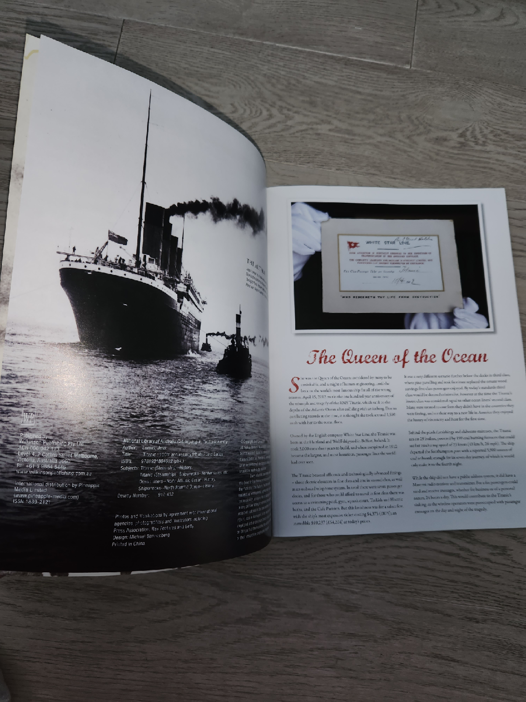 Titanic 100th Anniversary Commemorative Book - photo 2