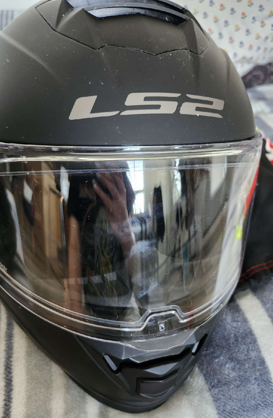 LS2 Assault Motorcycle Helmet - Black - photo 5
