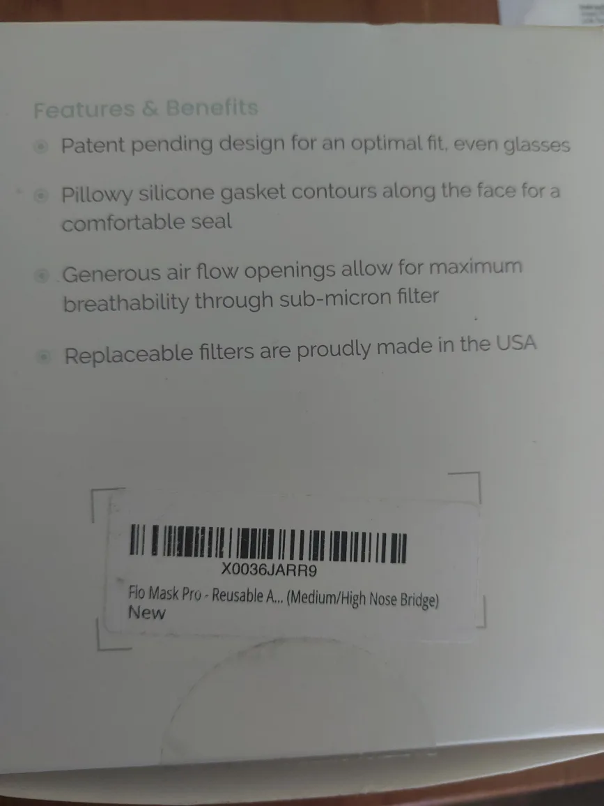 FLO Mask Pro - Reusable Face Mask (Medium/High) 🥕 image indicator(4)