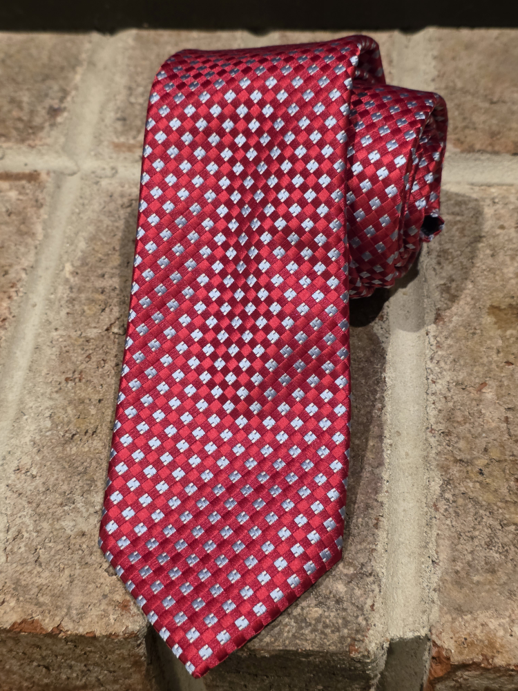 Michael Kors Red Patterned Necktie - Like-New!