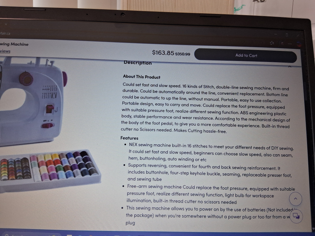 Haitral Mechanical Sewing Machine - photo 2