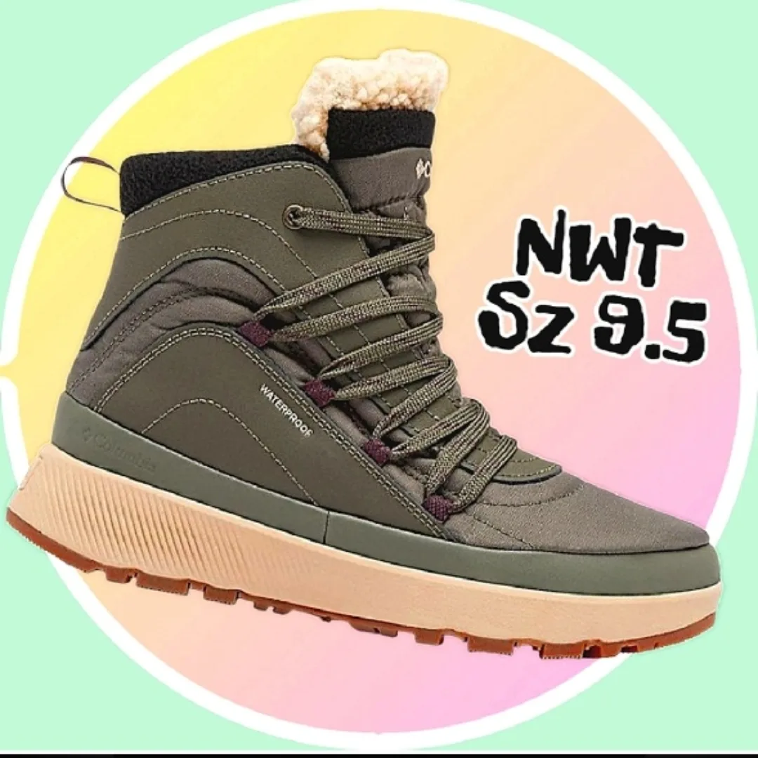 NIB Sz 9.5 Columbia Red Hills Omni-Heat Ankle Winter Boots thumbnail