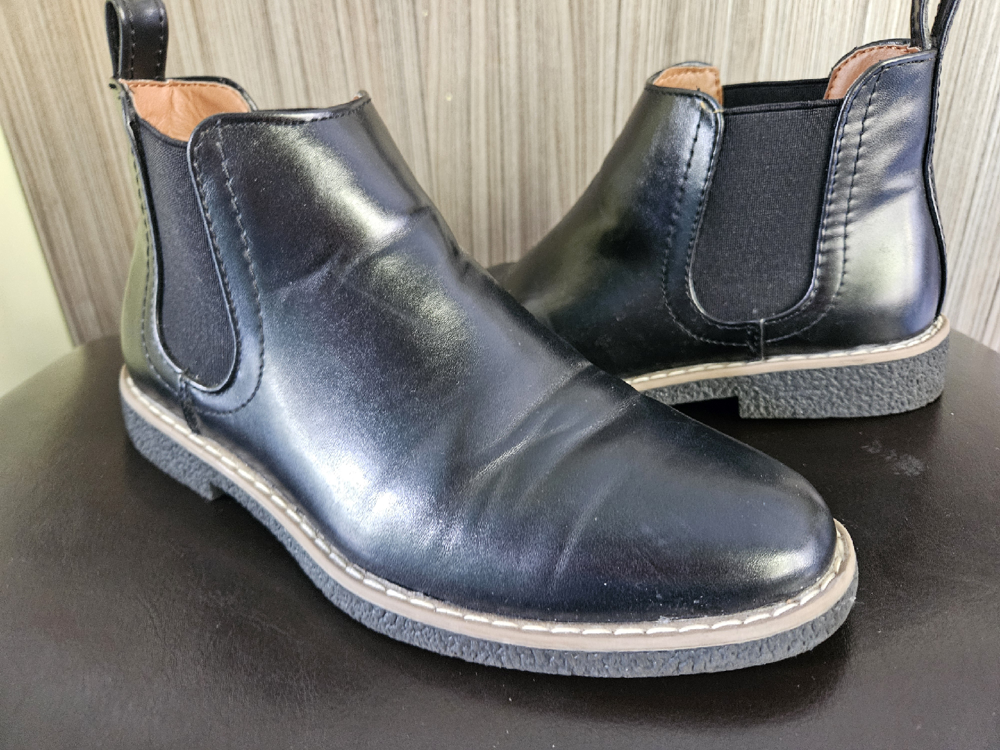 Zane Black Chelsea Boots Size 3M
