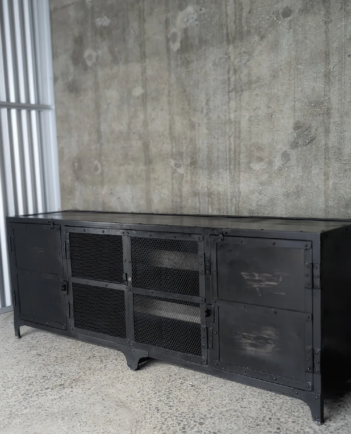 Industrial Style Media Unit/Credenza/Cabinet/Sideboard thumbnail