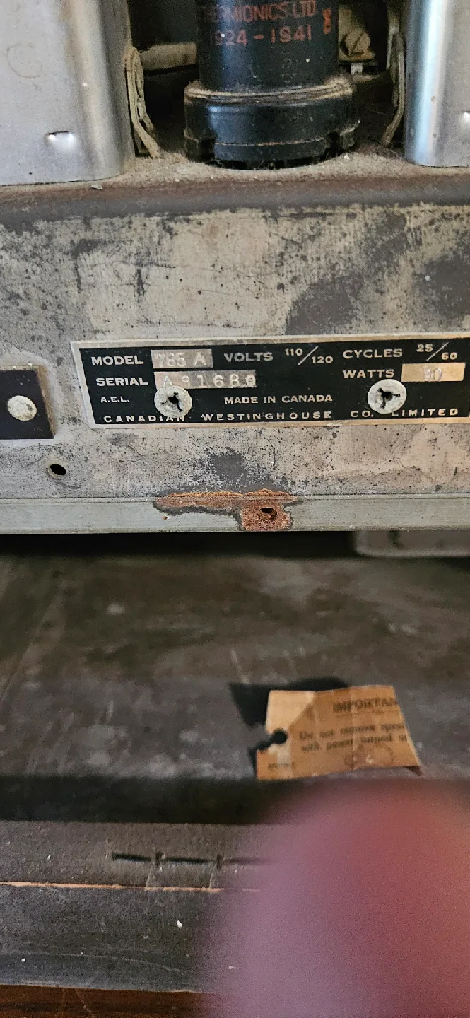 Westinghouse 785-A Console Tube Radio (c.1940) – AM + Shortwave image indicator(3)