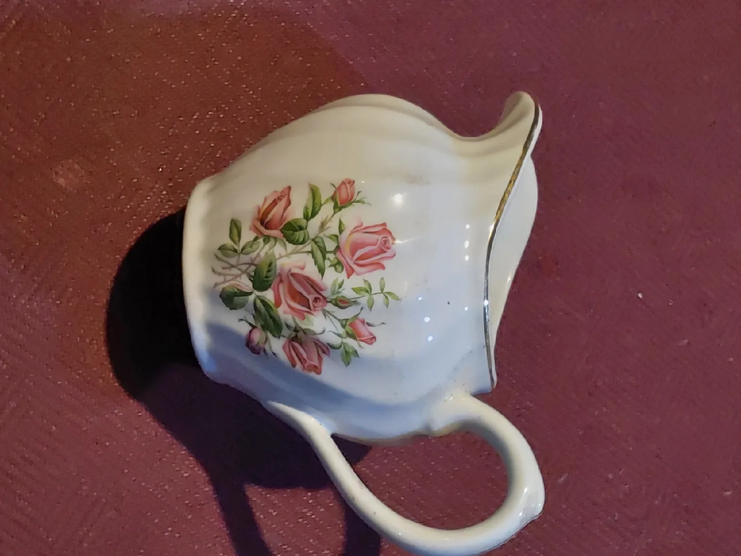 Royal Wesson Ironstone Creamer and Saucers image indicator(3)