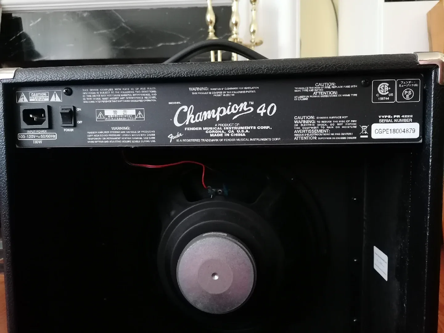 Fender Champion 40 Guitar Amplifier image indicator(2)