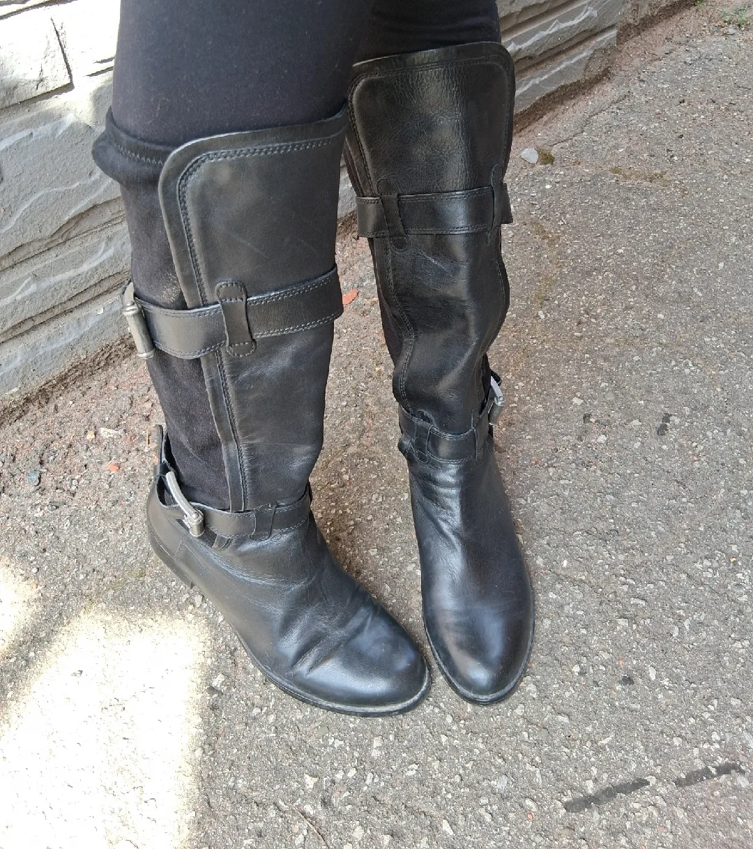 knee high leather boots thumbnail