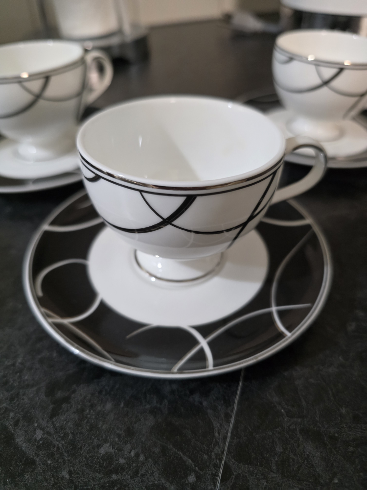 Bernardo Fine Bone China Flame EXPRESSO Cup and Saucer Set - photo 5