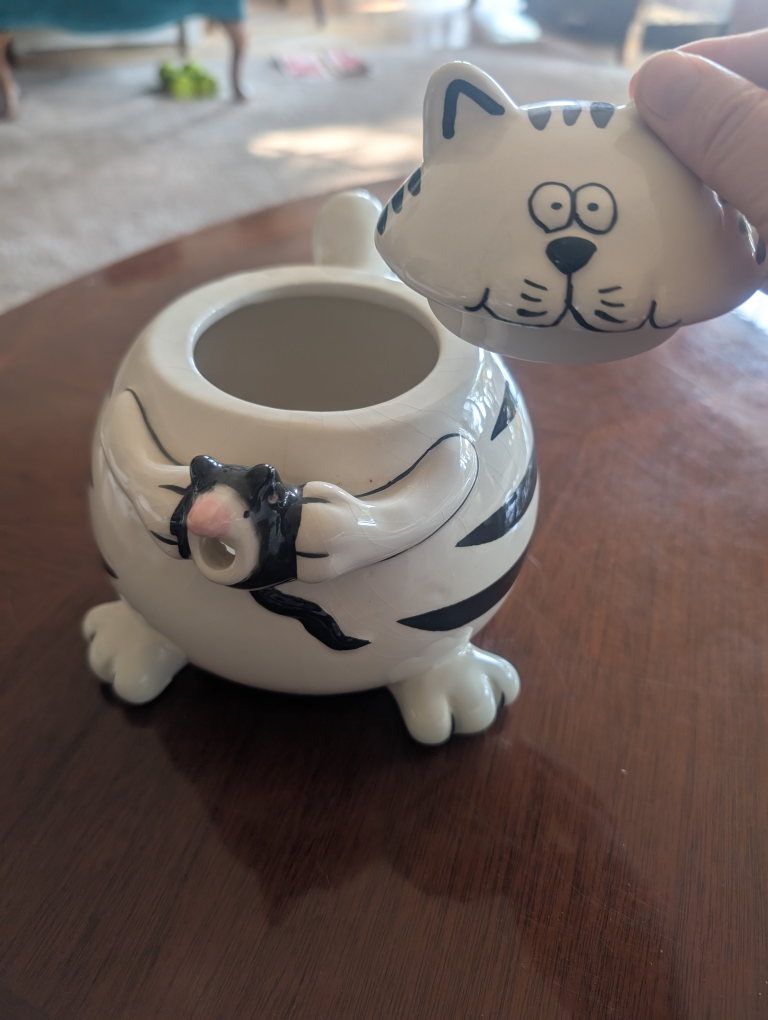 Pier 1 Imports Cat Teapot - photo 3