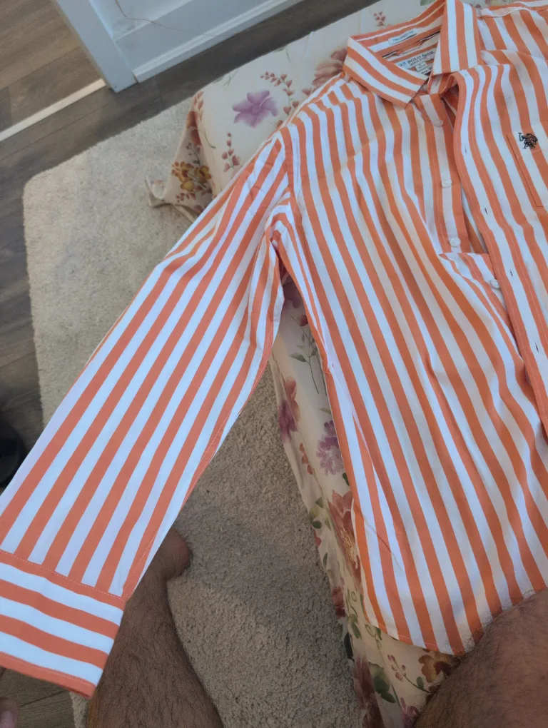 U.S. Polo Assn. Striped Shirt - Size L image indicator(4)