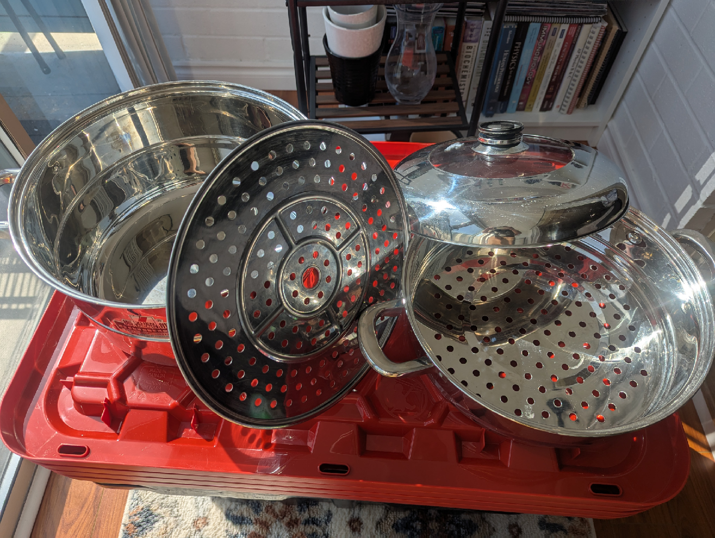 2-Tier Stainless Steel Steamer Pot Set - photo 4