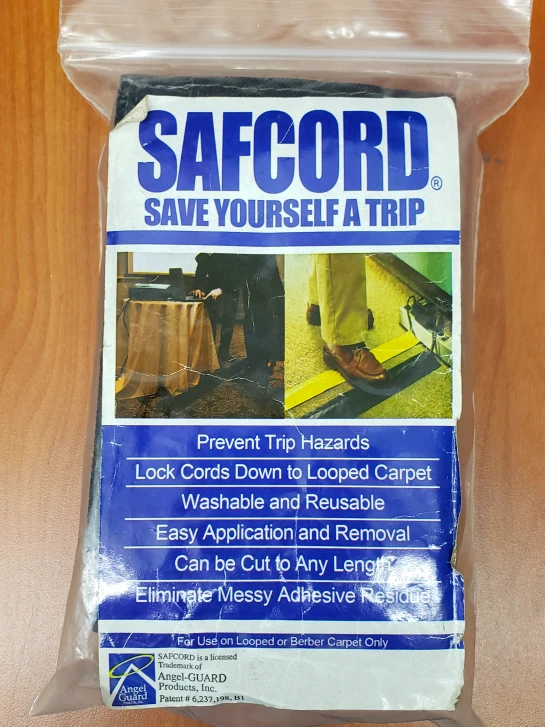 Safcord Carpet Cord Cover - Prevent Trip Hazards