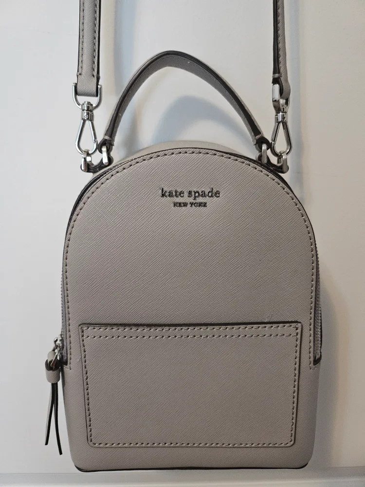 Kate Spade Backpack Purse - Grey