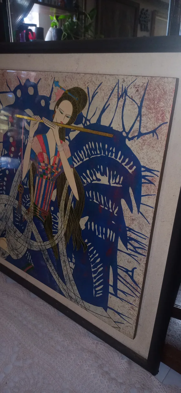 Framed Ting Shao-Kuang Art Nouveau Print image indicator(3)