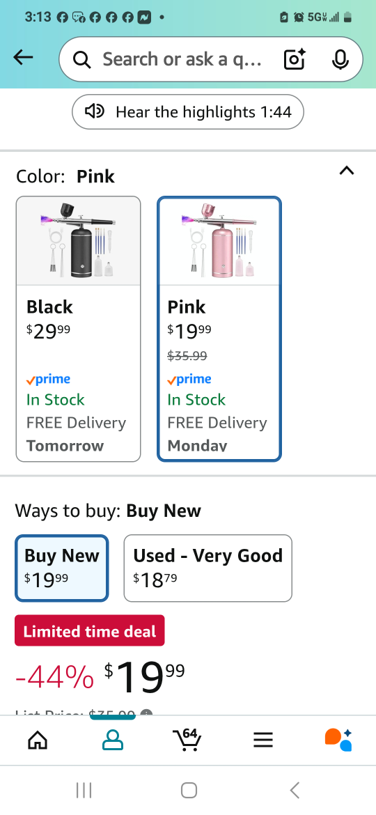 LOISVI Pink Airbrush Kit with Compressor - photo 4