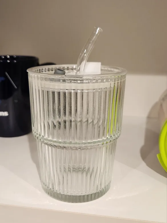 Glass Tumbler with Straw from TEMU thumbnail