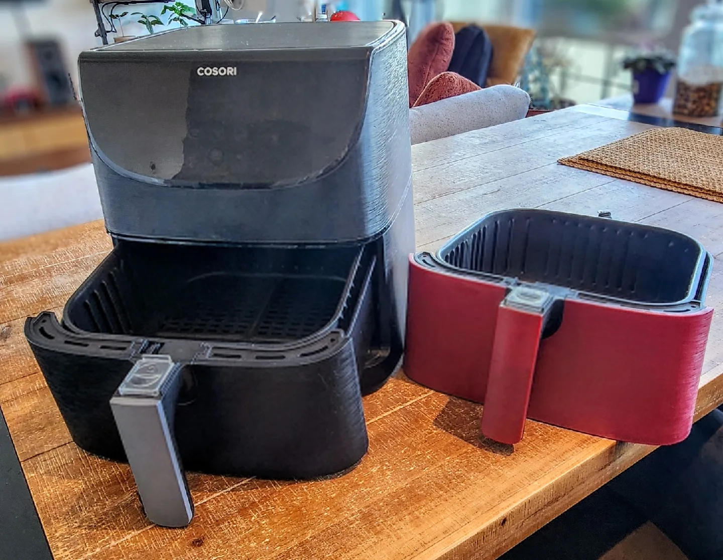 Cosori Air Fryer plus additional basket - Black image indicator(2)