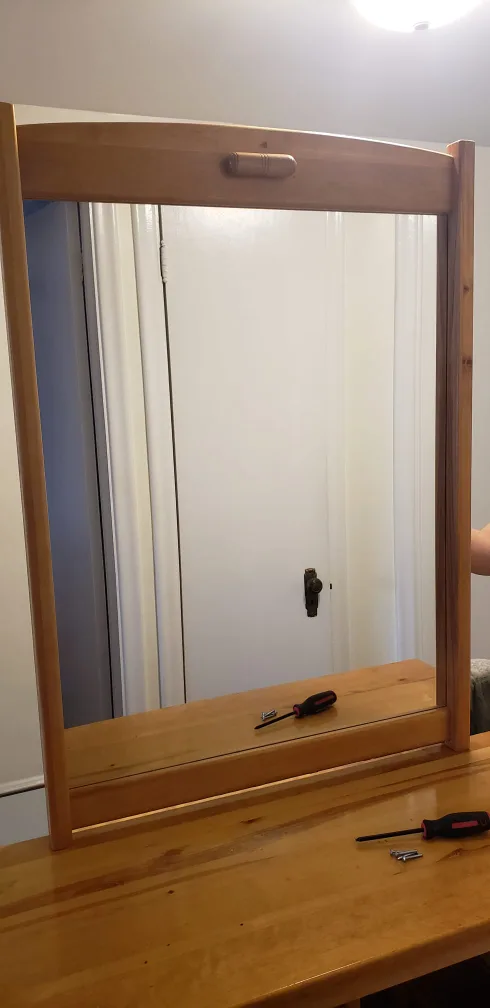 Wooden Framed Mirror thumbnail