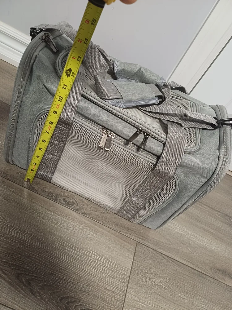 Grey Pet Carrier - 17x11x11 inches image indicator(4)